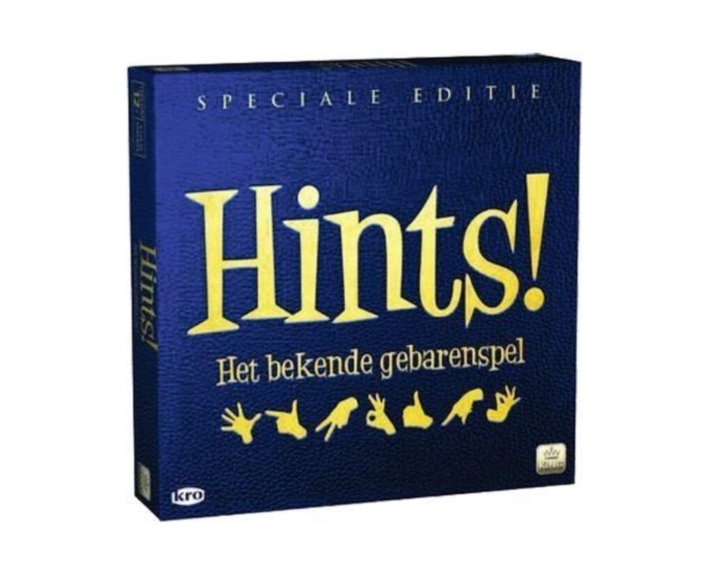 Hints spel - een spel waarin gebaren woorden en zinnen moeten weergeven