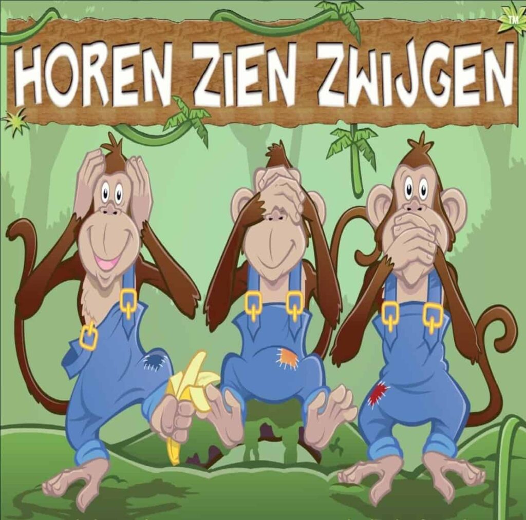 Horen zien en zwijgen is een familiespel gebaseerd op de vrijmetselarij, waarbij spelers wendbaar moeten zijn